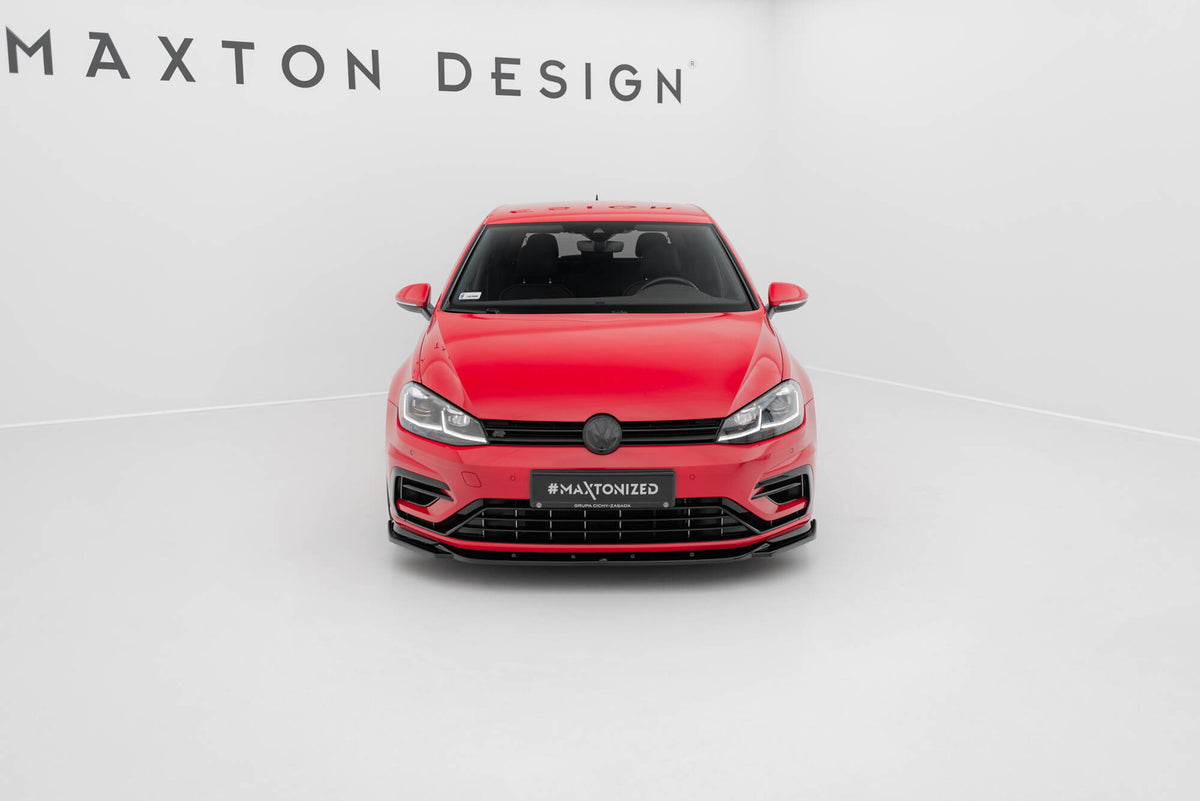 Front Splitter V.9 suitable for Volkswagen Golf R / R-Line Mk7 Facelift