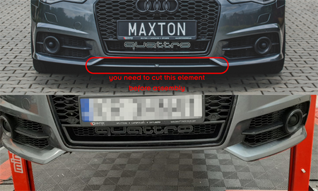 Front Splitter suitable for Audi A6 / A6 C7 S-line/ S6 C7 Facelift