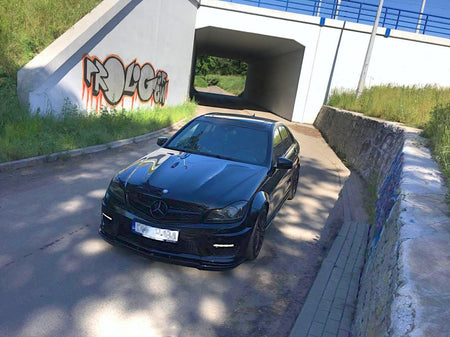 Front Splitter suitable for Mercedes-Benz C63 AMG Sedan / Estate W204 Facelift / S204 Facelift
