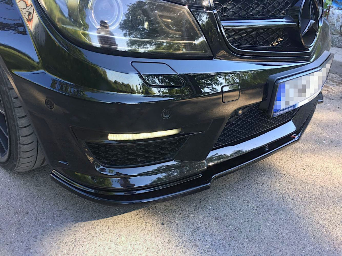 Front Splitter suitable for Mercedes-Benz C63 AMG Sedan / Estate W204 Facelift / S204 Facelift
