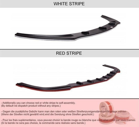 Front Splitter suitable for Mercedes-Benz C63 AMG Sedan / Estate W204 / S204