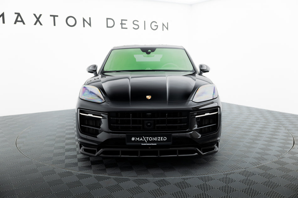 Front Splitter suitable for Porsche Cayenne Sport Design / Turbo SUV / Coupe Mk3 Facelift