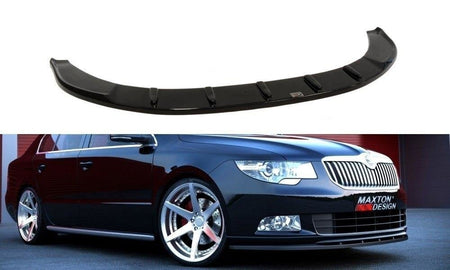 Front Splitter suitable for Skoda Superb Mk2 (For Sport Front Bumper Spoiler)