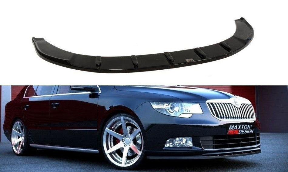 Front Splitter suitable for Skoda Superb Mk2 (For Sport Front Bumper Spoiler)