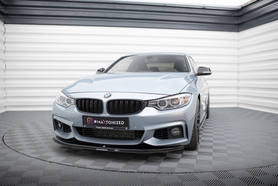 HYBRID FRONT SPLITTER for suitable for BMW 4 Coupe / Gran Coupe / Cabrio M-Pack F32 / F36 / F33