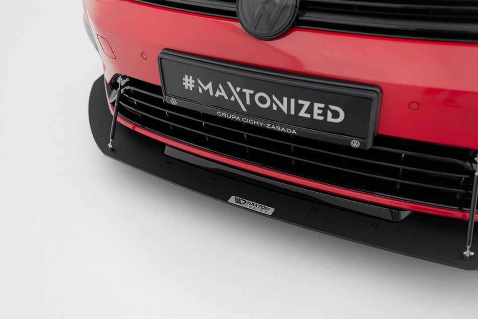 Hybrid Front Racing Splitter suitable for VW Golf 7 R / R-Line Facelift
