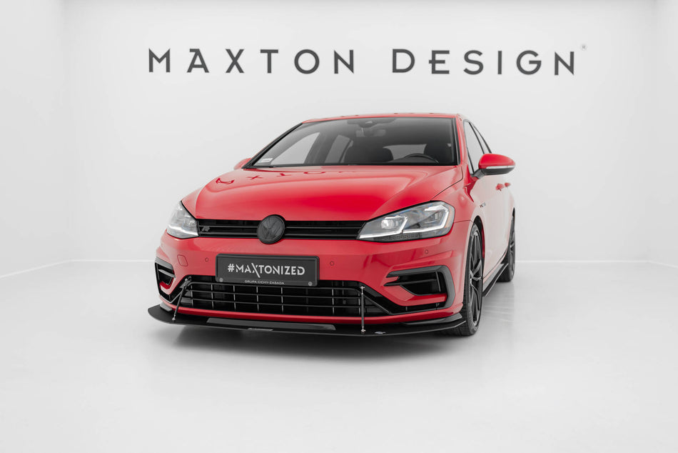 Hybrid Front Racing Splitter suitable for VW Golf 7 R / R-Line Facelift