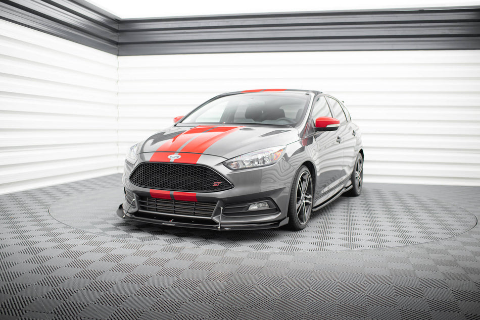 Hybrid Front Splitter V.2 suitable for Ford Focus ST Mk3 FL
