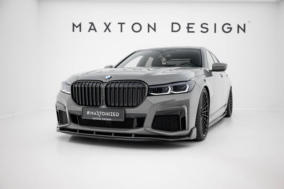 Prepreg Carbon Fiber Front Splitter + ABS Splitter suitable for BMW 7 M-Pack G11 Facelift