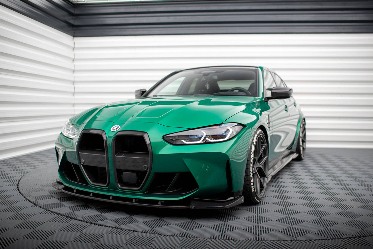 Prepreg Carbon Fiber Front Splitter V.1 suitable for BMW M3 Sedan / Touring G80 / G81
