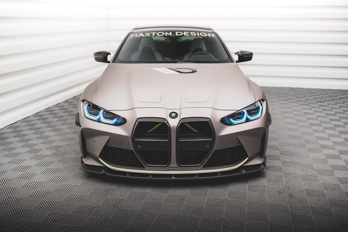 Prepreg Carbon Fiber Front Splitter V.1 suitable for BMW M4 G82 / G82 Facelift