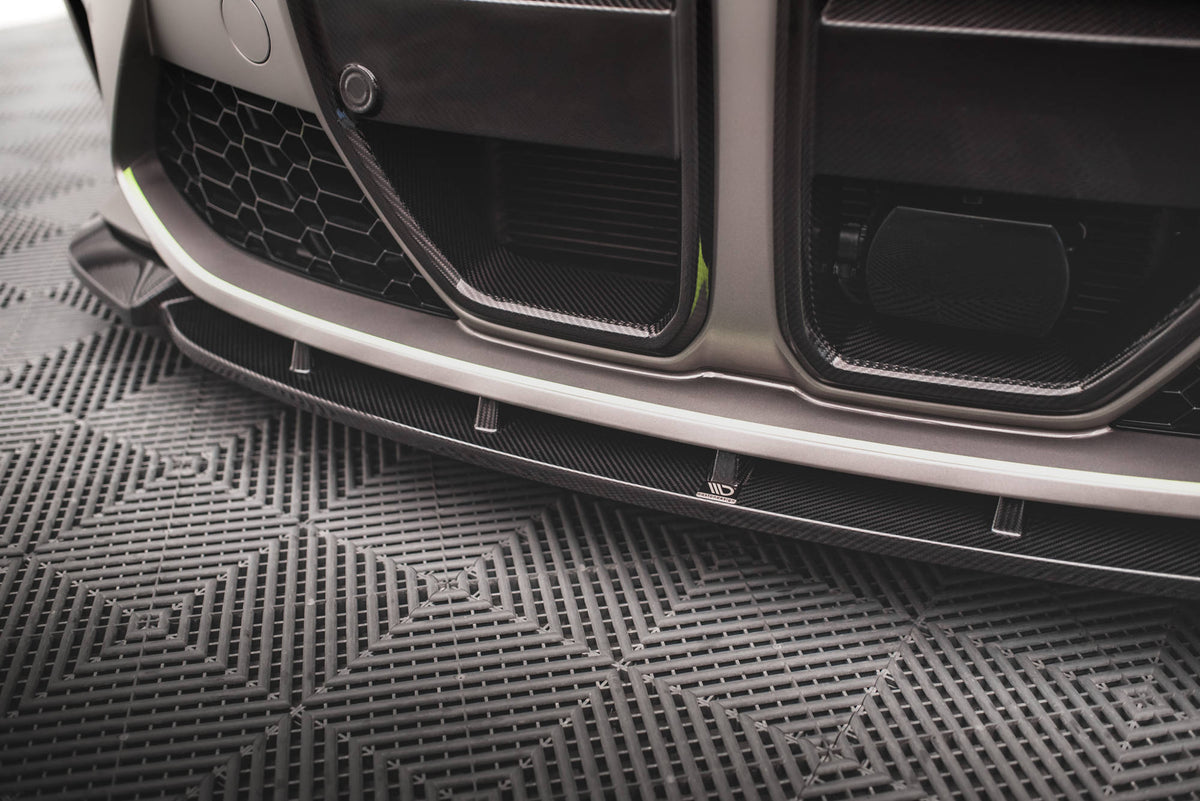 Prepreg Carbon Fiber Front Splitter V.1 suitable for BMW M4 G82 / G82 Facelift