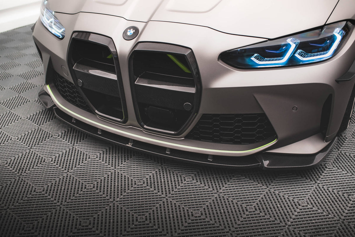 Prepreg Carbon Fiber Front Splitter V.1 suitable for BMW M4 G82 / G82 Facelift