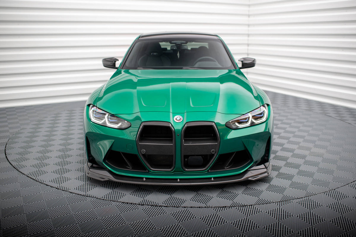 Prepreg Carbon Fiber Front Splitter V.2 suitable for BMW M3 Sedan / Touring G80 / G81