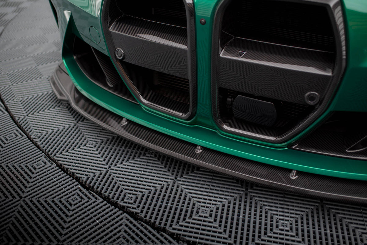 Prepreg Carbon Fiber Front Splitter V.2 suitable for BMW M3 Sedan / Touring G80 / G81
