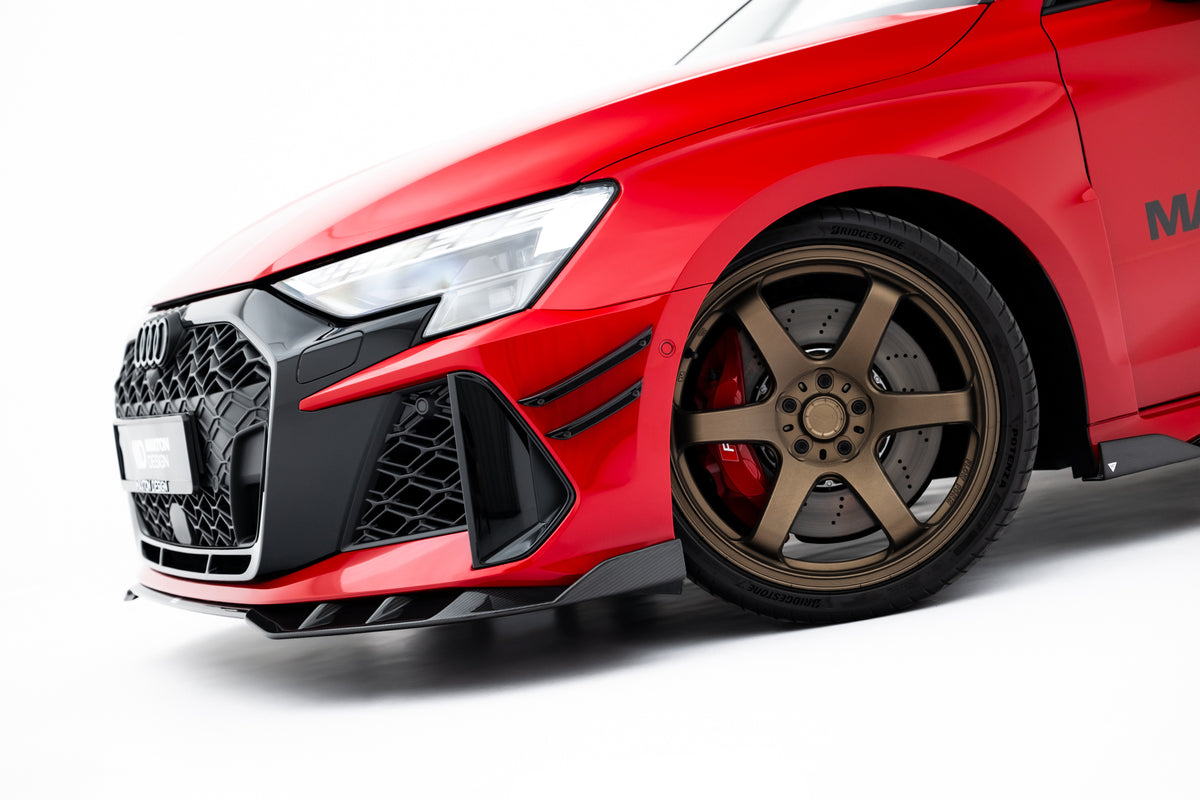 Prepreg Carbon Fiber Front Splitter suitable for Audi RS3 Sedan / Sportback 8Y Facelift