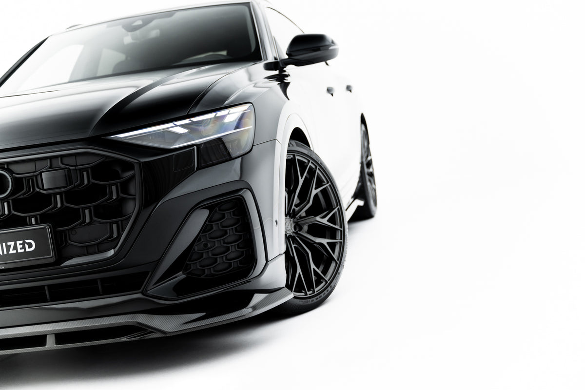 Prepreg Carbon Fiber Front Splitter suitable for Audi SQ8 / Q8 S-Line Mk1 Facelift