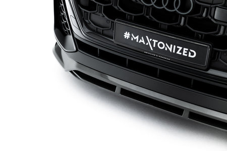 Prepreg Carbon Fiber Front Splitter suitable for Audi SQ8 / Q8 S-Line Mk1 Facelift