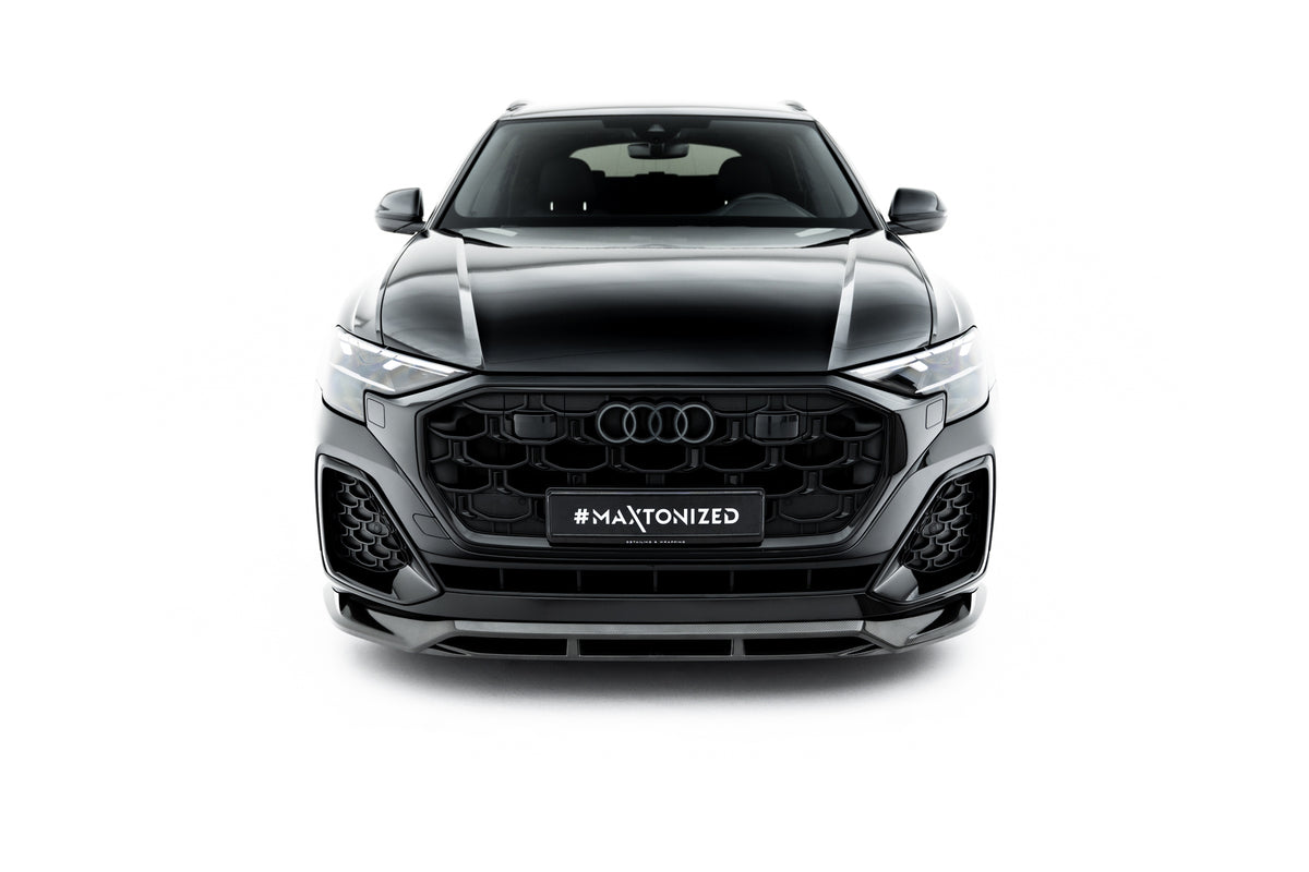 Prepreg Carbon Fiber Front Splitter suitable for Audi SQ8 / Q8 S-Line Mk1 Facelift