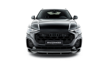 Prepreg Carbon Fiber Front Splitter suitable for Audi SQ8 / Q8 S-Line Mk1 Facelift