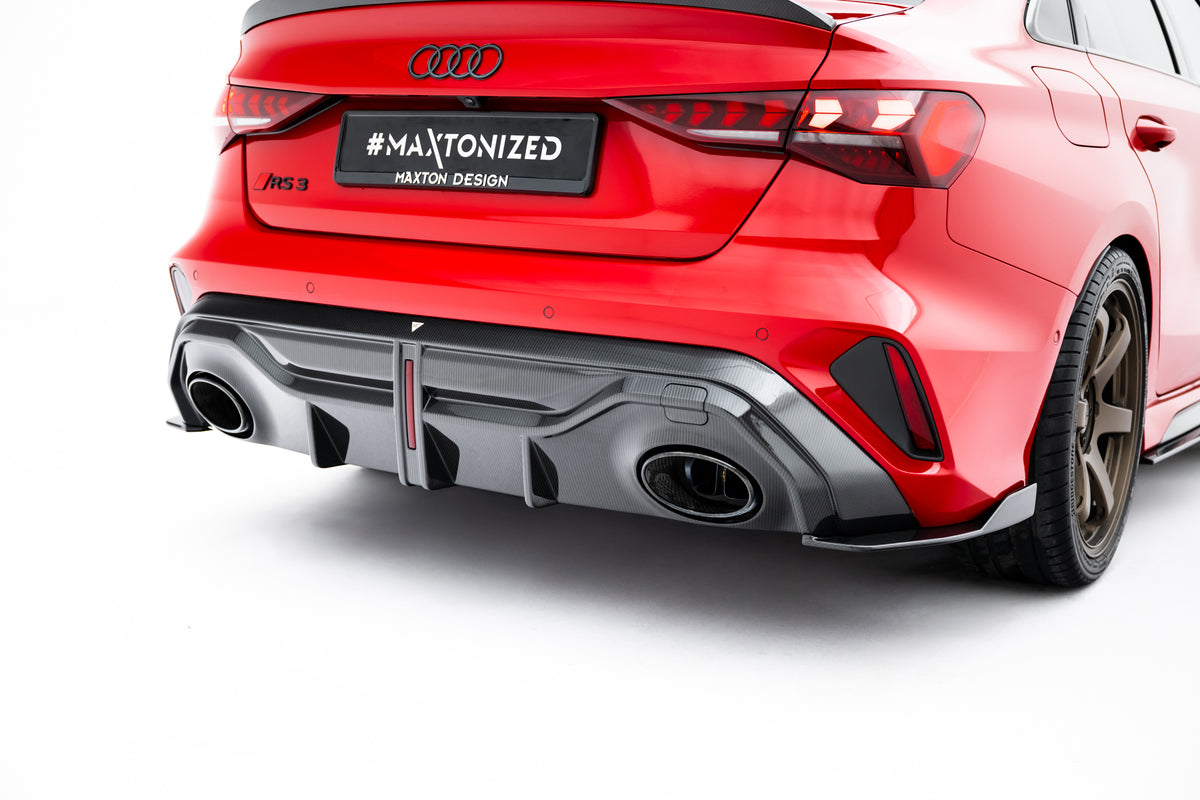 Prepreg Carbon Fiber Rear Diffuser suitable for Audi RS3 Sedan 8Y Facelift