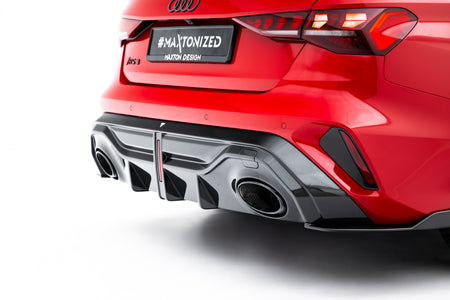 Prepreg Carbon Fiber Rear Diffuser suitable for Audi RS3 Sedan 8Y Facelift