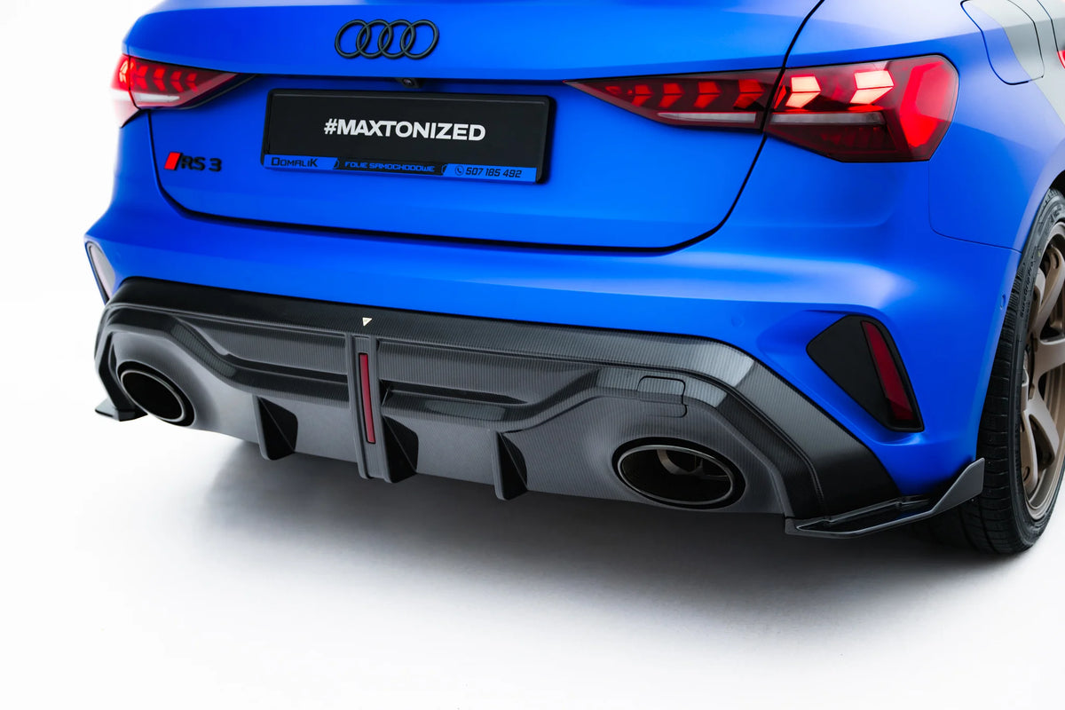 Prepreg Carbon Fiber Rear Diffuser suitable for Audi RS3 Sportback 8Y Facelift