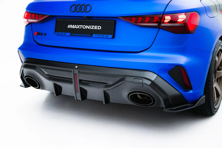 Prepreg Carbon Fiber Rear Diffuser suitable for Audi RS3 Sportback 8Y Facelift
