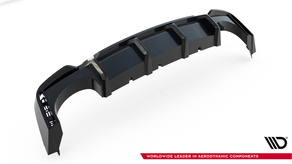 Prepreg Carbon Fiber Rear Diffuser suitable for Audi RS7 C8 C8 (version without towbar)