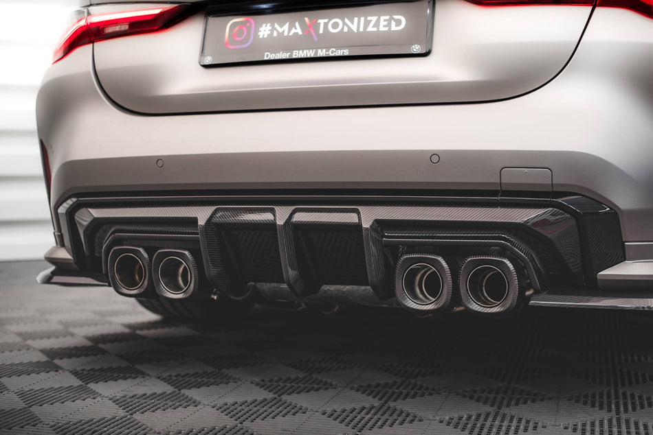 Prepreg Carbon Fiber Rear Diffuser suitable for BMW M4 G82 / G82 Facelift