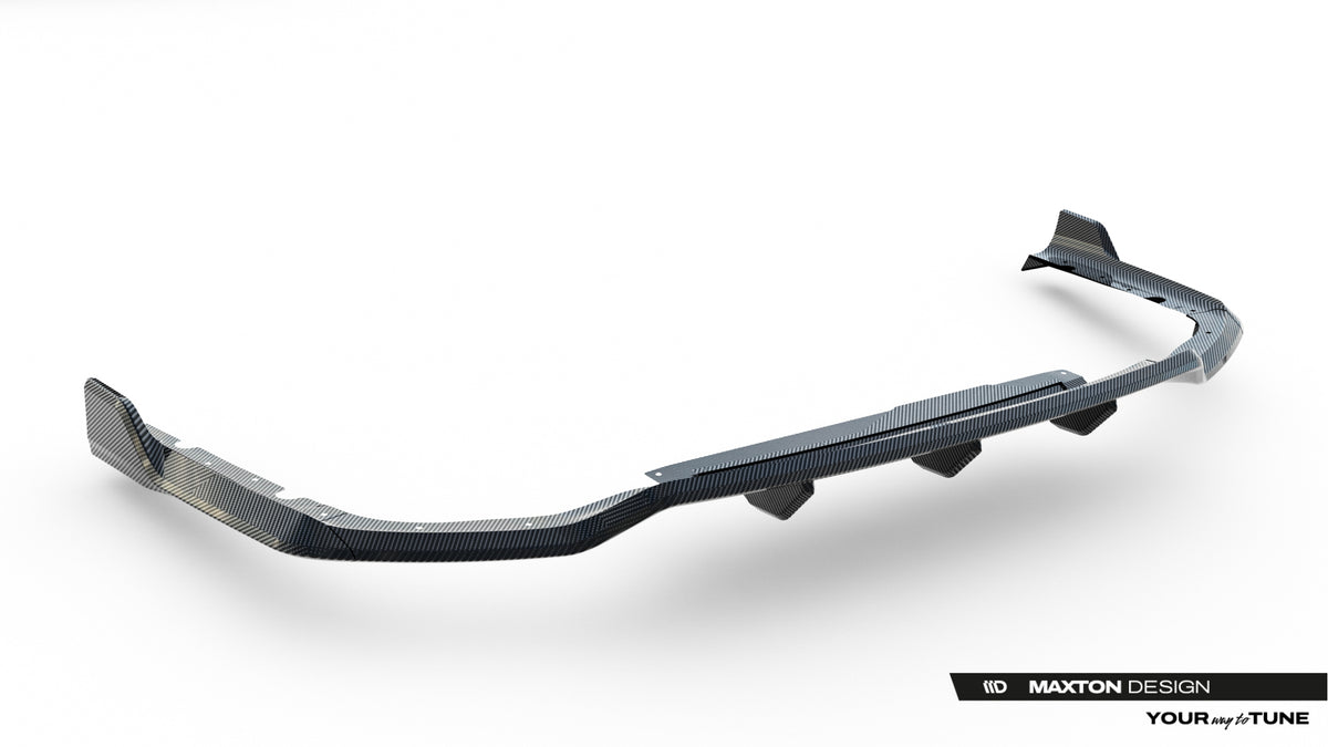 Prepreg Carbon Fiber Rear Diffuser suitable for BMW X7 M-Pack G07 / G07 Facelift (version with towbar)