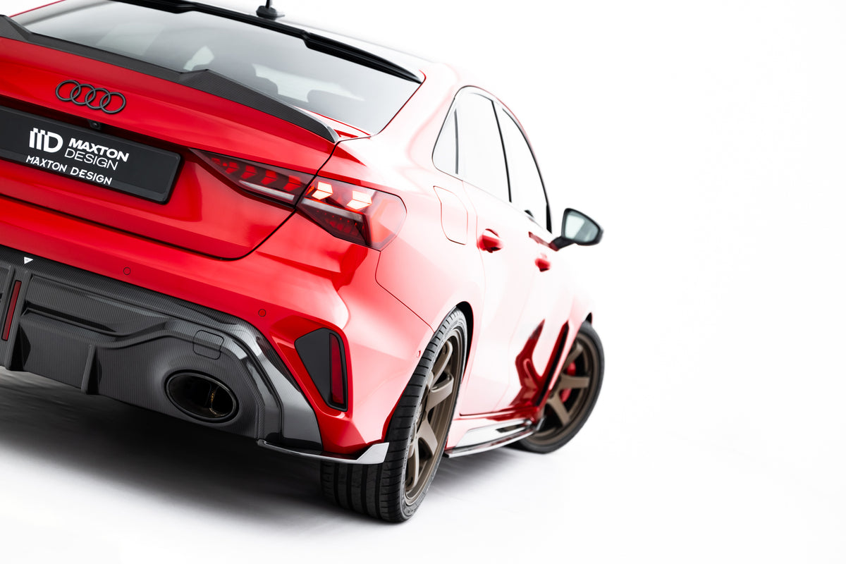 Prepreg Carbon Fiber Rear Side Splitters suitable for Audi RS3 Sedan 8Y Facelift