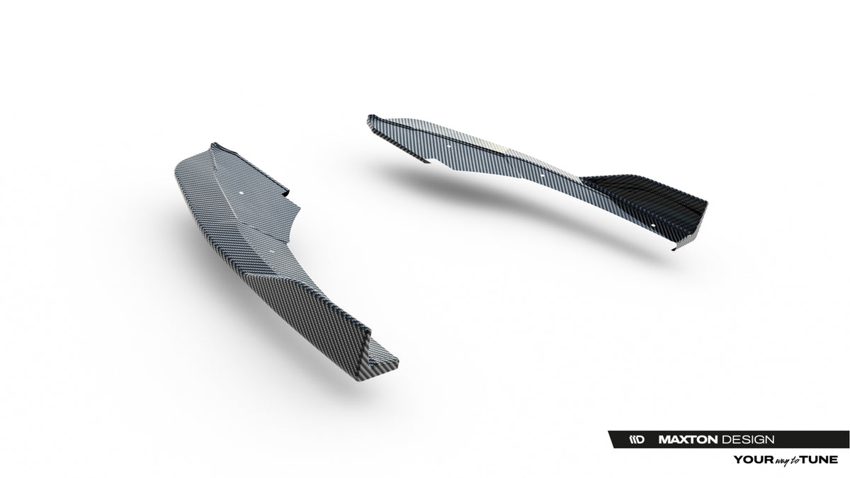 Prepreg Carbon Fiber Rear Side Splitters suitable for Audi RS3 Sedan 8Y Facelift