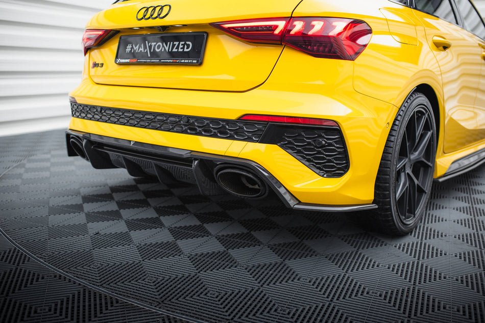 Prepreg Carbon Fiber Rear Side Splitters suitable for Audi RS3 Sportback 8Y