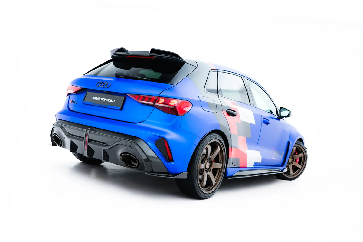 Prepreg Carbon Fiber Rear Side Splitters suitable for Audi RS3 Sportback 8Y Facelift