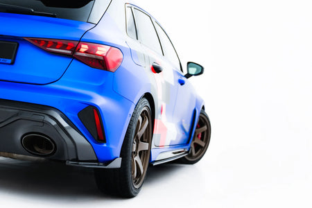 Prepreg Carbon Fiber Rear Side Splitters suitable for Audi RS3 Sportback 8Y Facelift