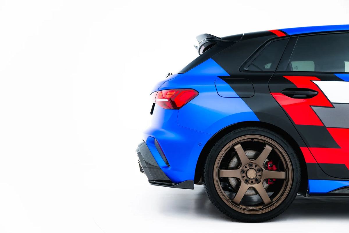 Prepreg Carbon Fiber Rear Side Splitters suitable for Audi RS3 Sportback 8Y Facelift