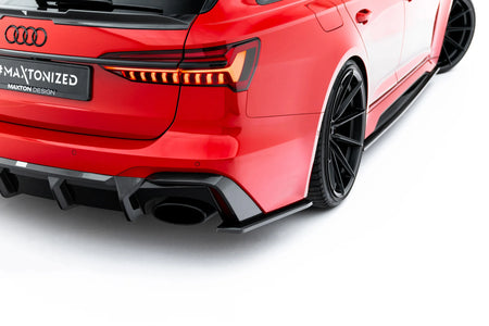 Prepreg Carbon Fiber Rear Side Splitters suitable for Audi RS6 C8 / C8 Facelift