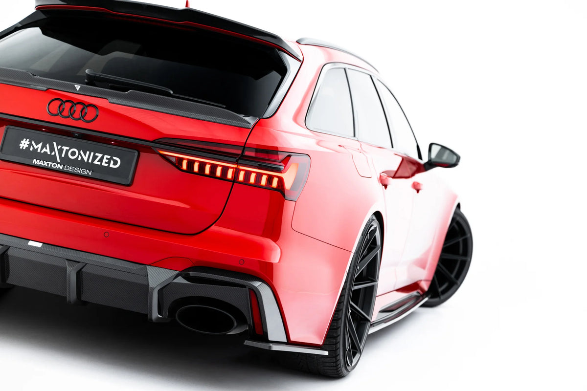 Prepreg Carbon Fiber Rear Side Splitters suitable for Audi RS6 C8 / C8 Facelift