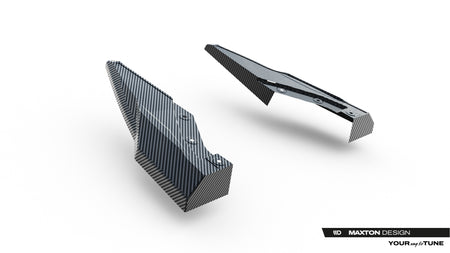 Prepreg Carbon Fiber Rear Side Splitters suitable for Audi SQ8 / Q8 S-Line Mk1 Facelift