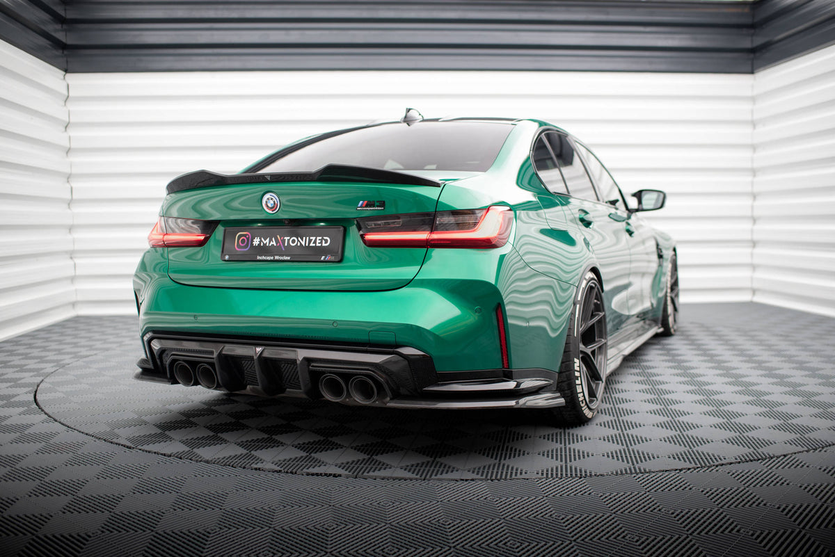 Prepreg Carbon Fiber Rear Side Splitters suitable for BMW M3 Sedan / Touring G80 / G81