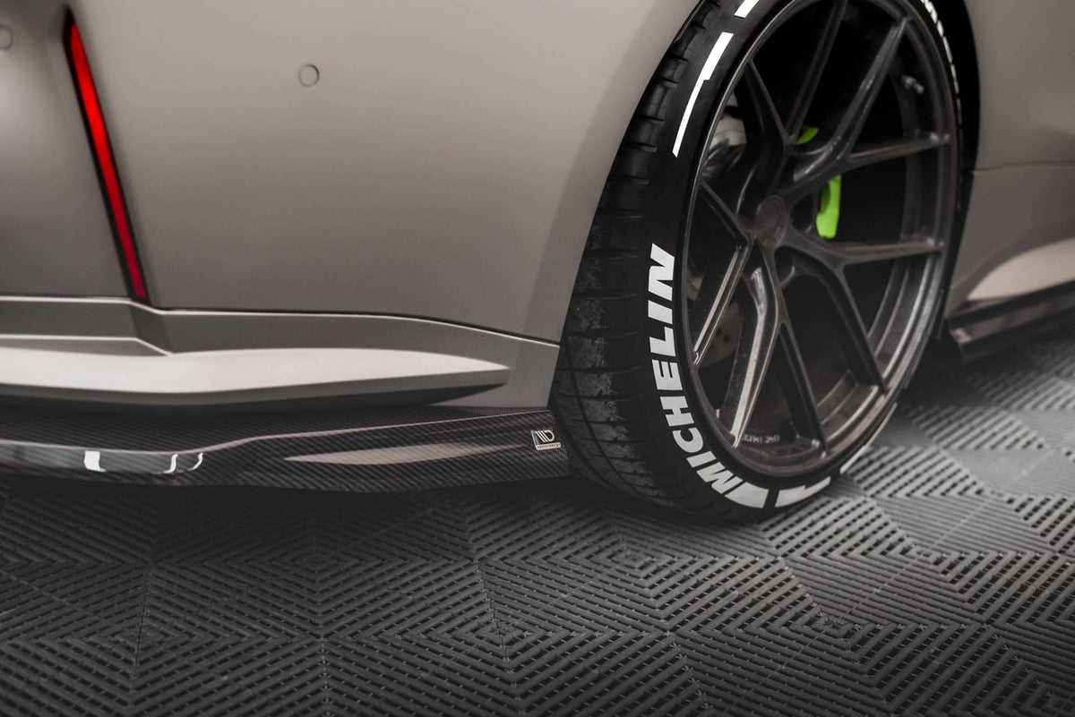 Prepreg Carbon Fiber Rear Side Splitters suitable for BMW M4 G82 / G82 Facelift
