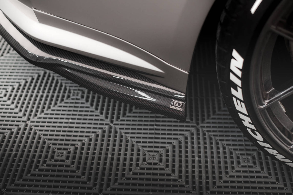 Prepreg Carbon Fiber Rear Side Splitters suitable for BMW M4 G82 / G82 Facelift