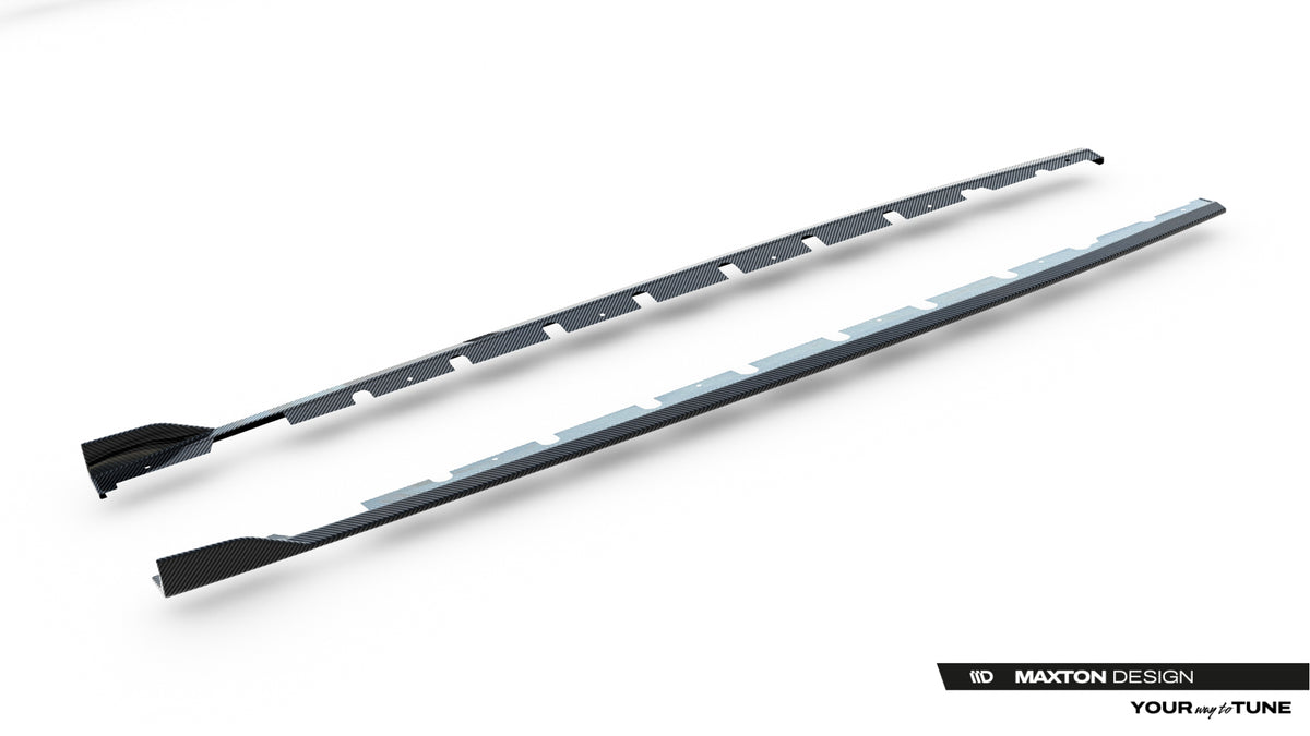 Prepreg Carbon Fiber Side Skirts V.1 suitable for Audi RS3 Sedan / Sportback 8Y / 8Y Facelift
