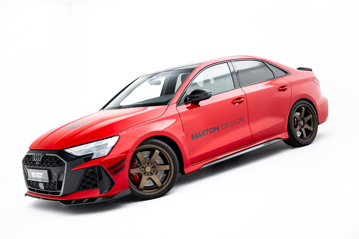 Prepreg Carbon Fiber Side Skirts V.2 suitable for Audi RS3 Sedan / Sportback 8Y / 8Y Facelift