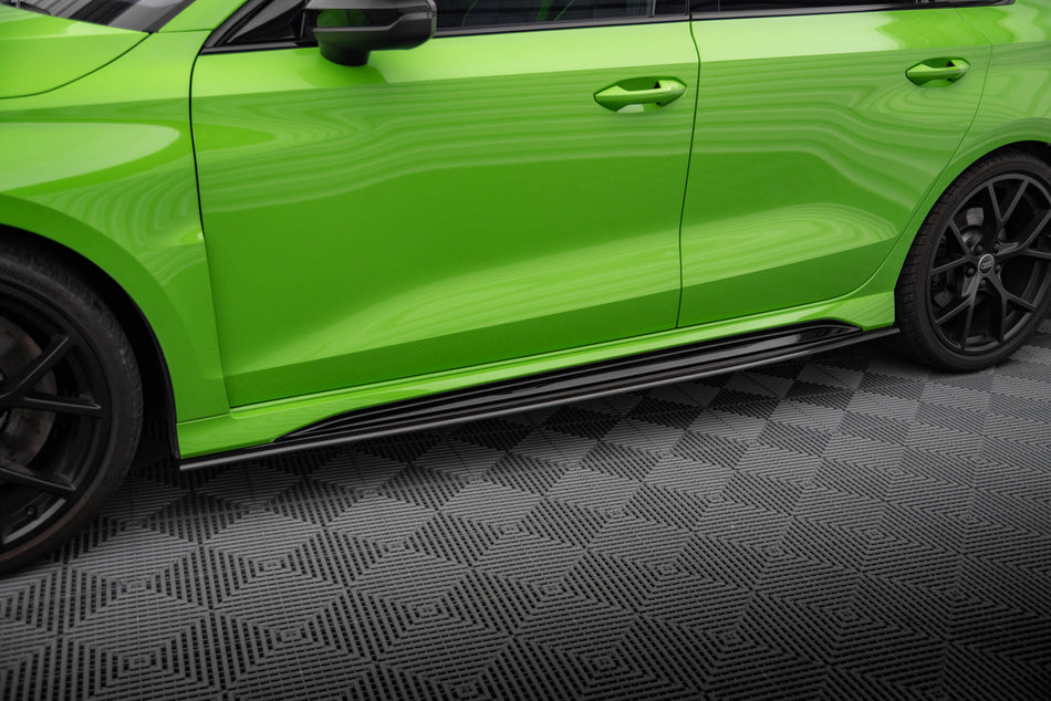 Prepreg Carbon Fiber Side Skirts V.3 suitable for Audi RS3 Sedan / Sportback 8Y / 8Y Facelift