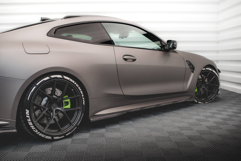 Prepreg Carbon Fiber Side Skirts suitable for BMW M4 G82 / G82 Facelift
