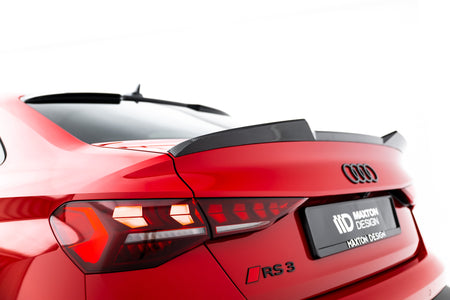 Prepreg Carbon Fiber Tailgate Spoiler V.1 suitable for Audi RS3 / S3 / A3 S-Line / A3 Sedan 8Y Facelift