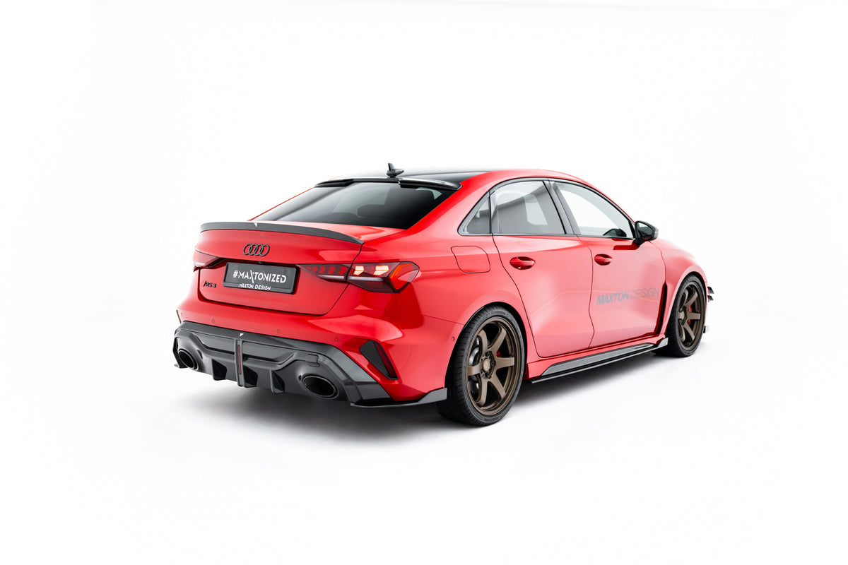 Prepreg Carbon Fiber Tailgate Spoiler V.2 suitable for Audi RS3 / S3 / A3 S-Line / A3 Sedan 8Y Facelift