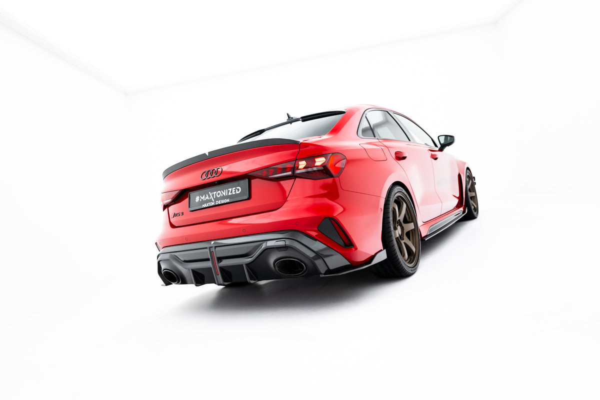 Prepreg Carbon Fiber Tailgate Spoiler V.2 suitable for Audi RS3 / S3 / A3 S-Line / A3 Sedan 8Y Facelift